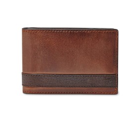 Men's Leather Money Clip Bifold Wallet