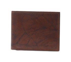 Men's Traveler Extra-Capacity Bifold Leather Wallet