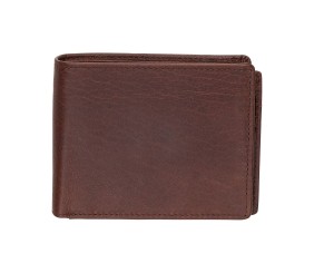 Men's Center Wing Wallet with Coin Pocket