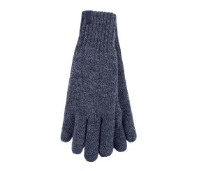 Men's Solid Flat Knit Gloves